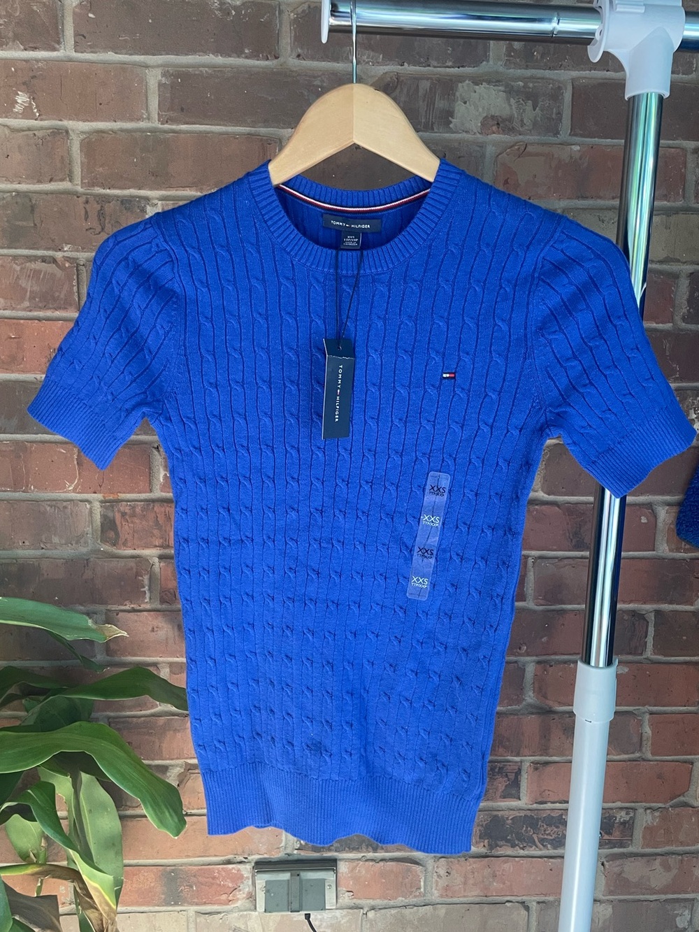 Tommy Hilfiger Short Sleeve Sweater XXS #43